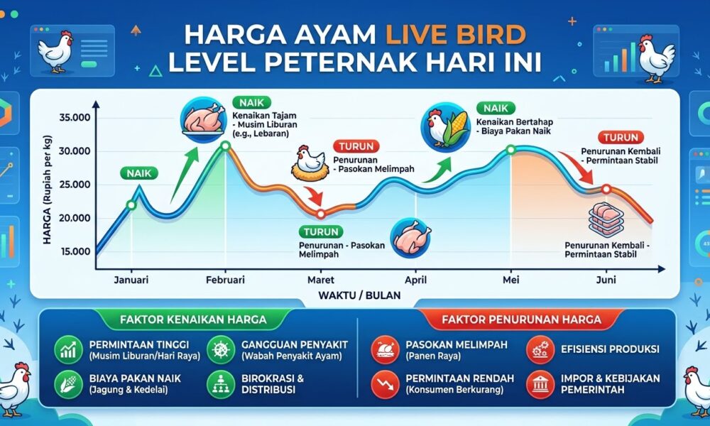 Info Harga Broiler Livebird per Kg 19 September 2026